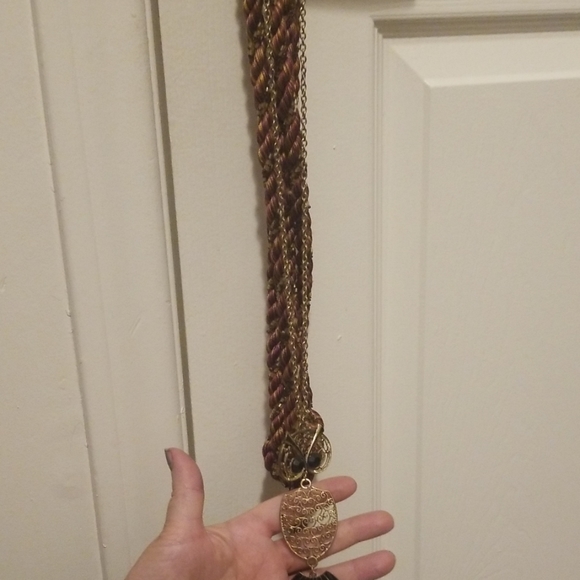 Vintage awesome owl necklace PM 238A - Picture 2 of 4